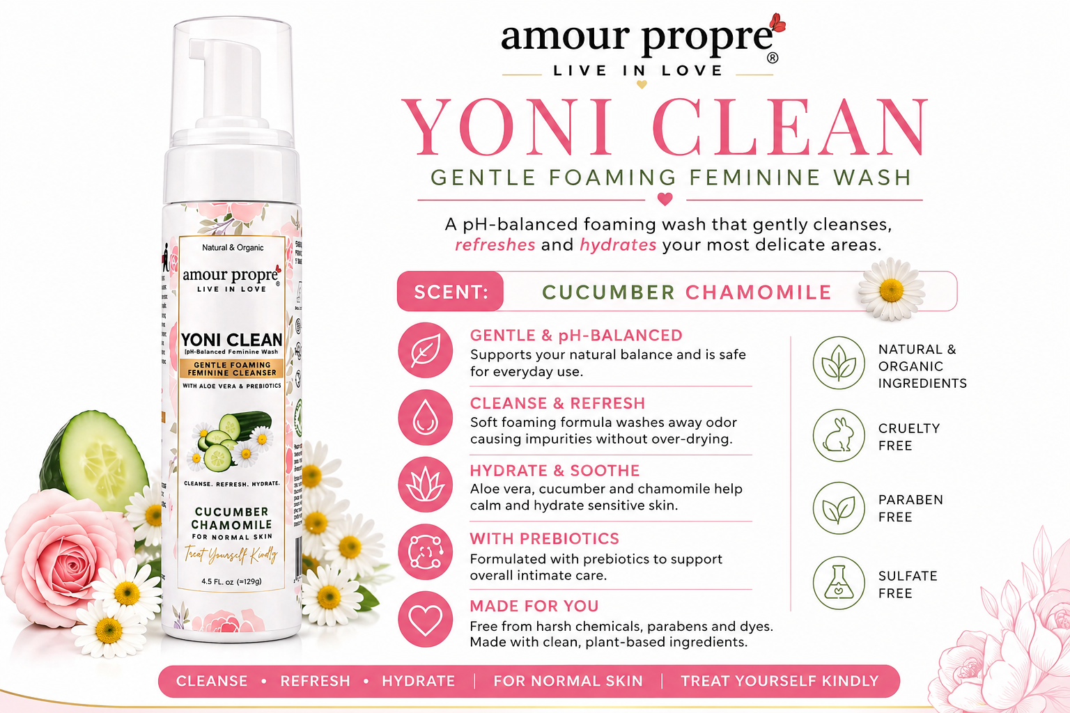 Yoni Clean - Gentle Foaming Feminine Wash
