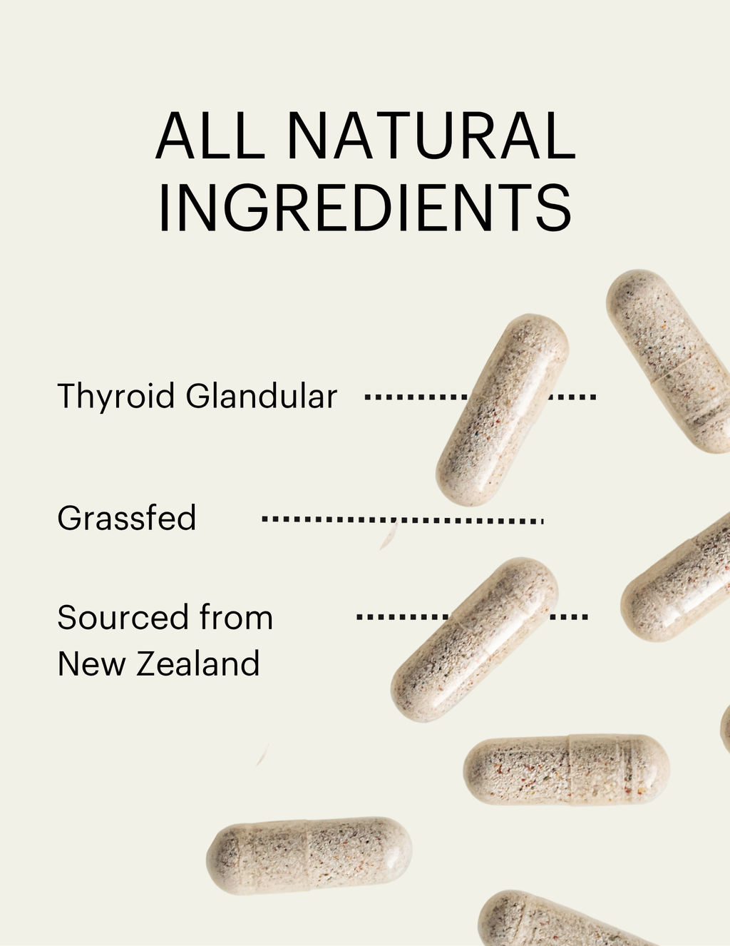 Grass-Fed Glandular Desiccated Thyroid 65 mg
