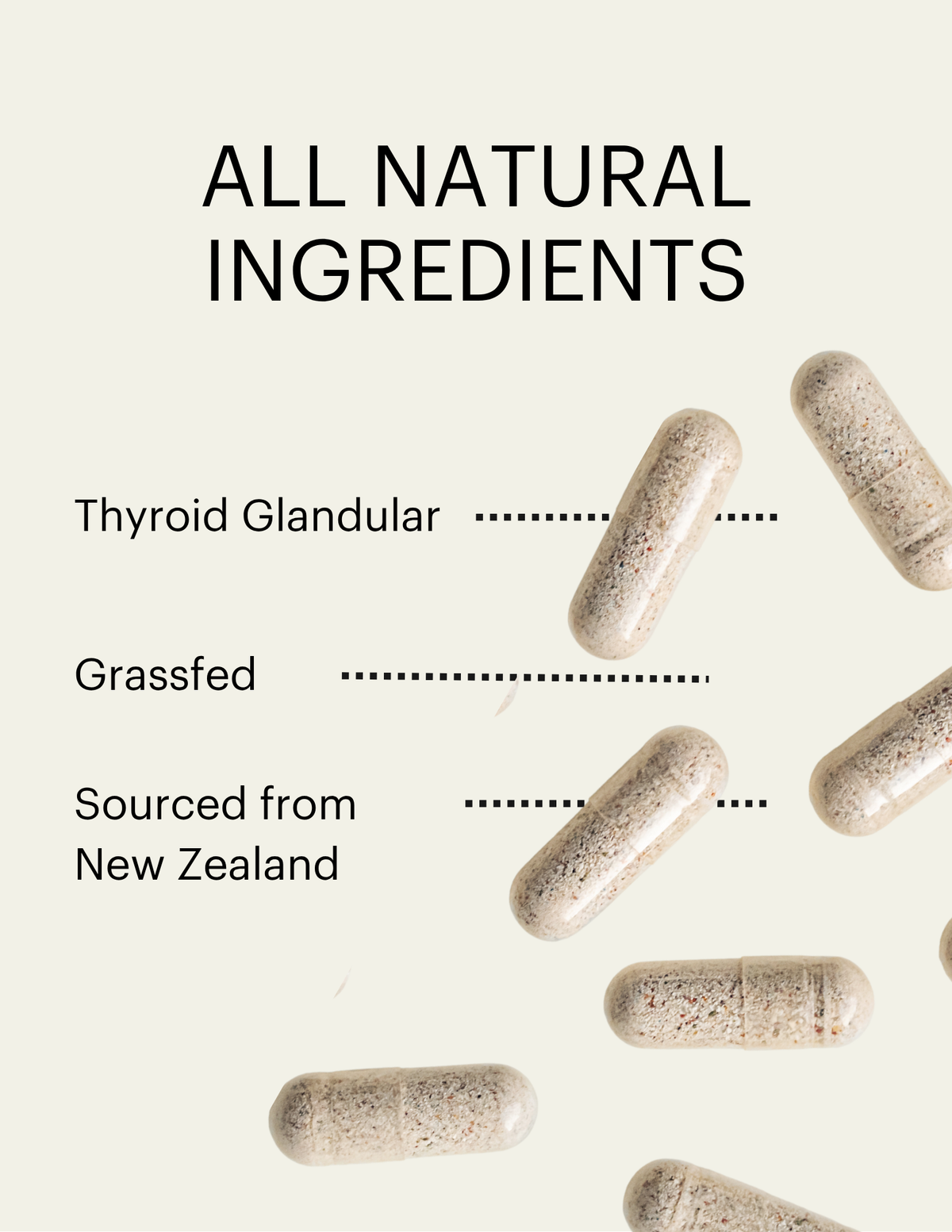 Grass-Fed Glandular Desiccated Thyroid 150 mg