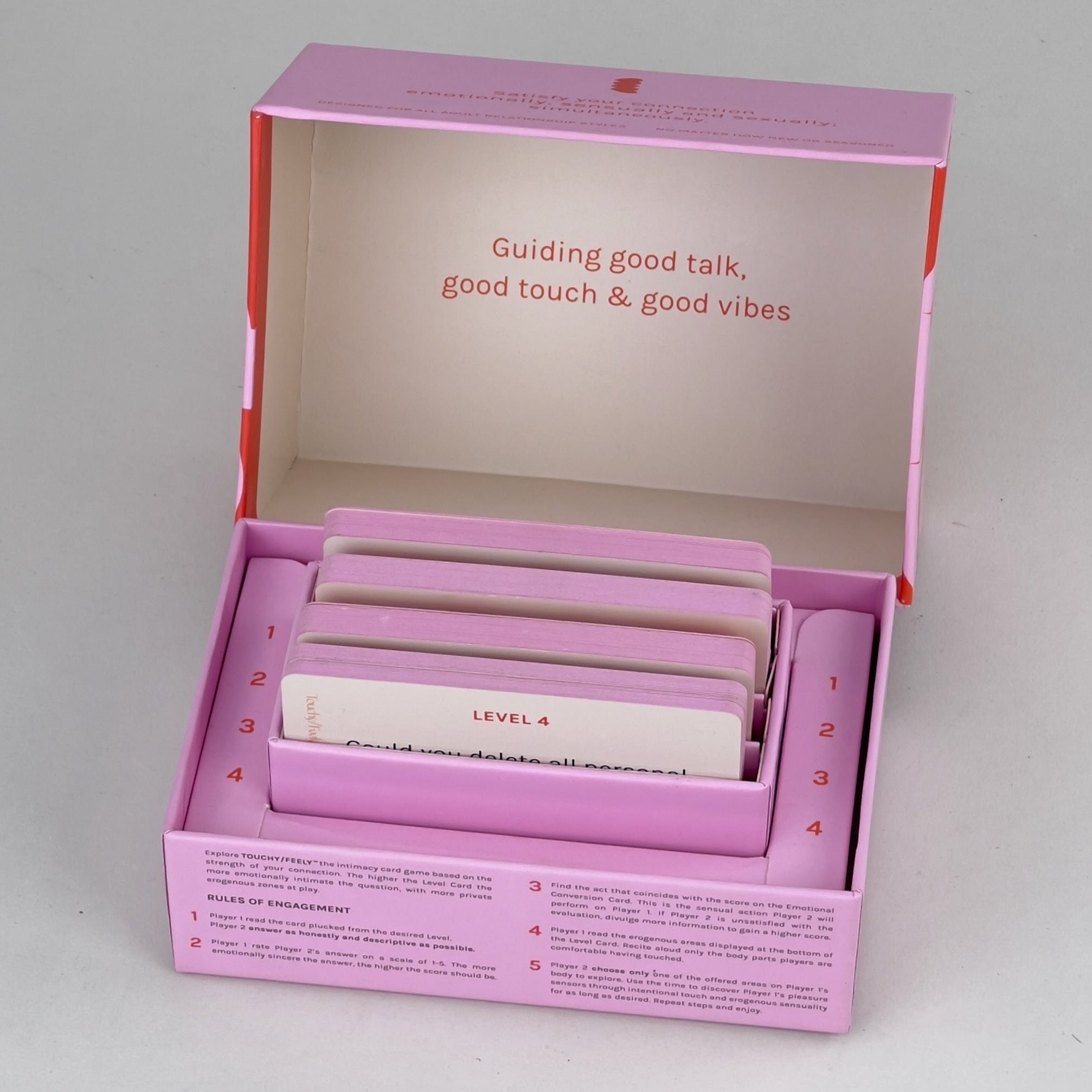 TOUCHY/FEELY intimacy card game — A Date & Connection Game
