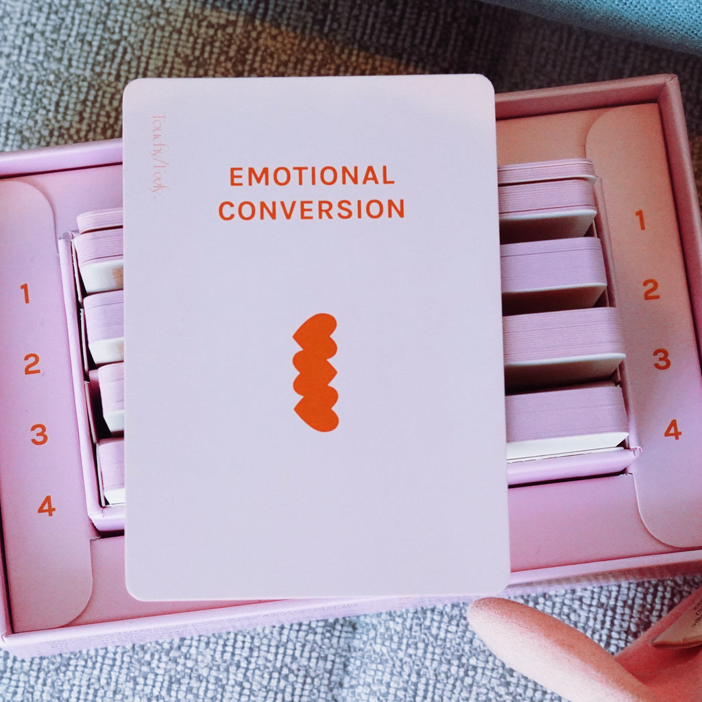 TOUCHY/FEELY intimacy card game — A Date & Connection Game