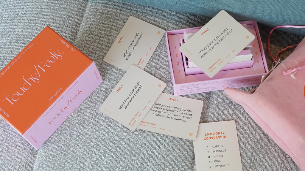 TOUCHY/FEELY intimacy card game — A Date & Connection Game