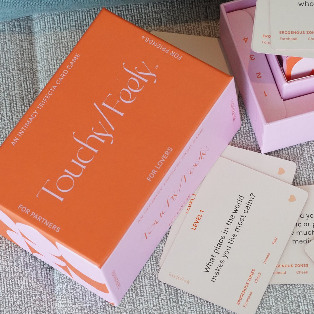 TOUCHY/FEELY intimacy card game — A Date & Connection Game