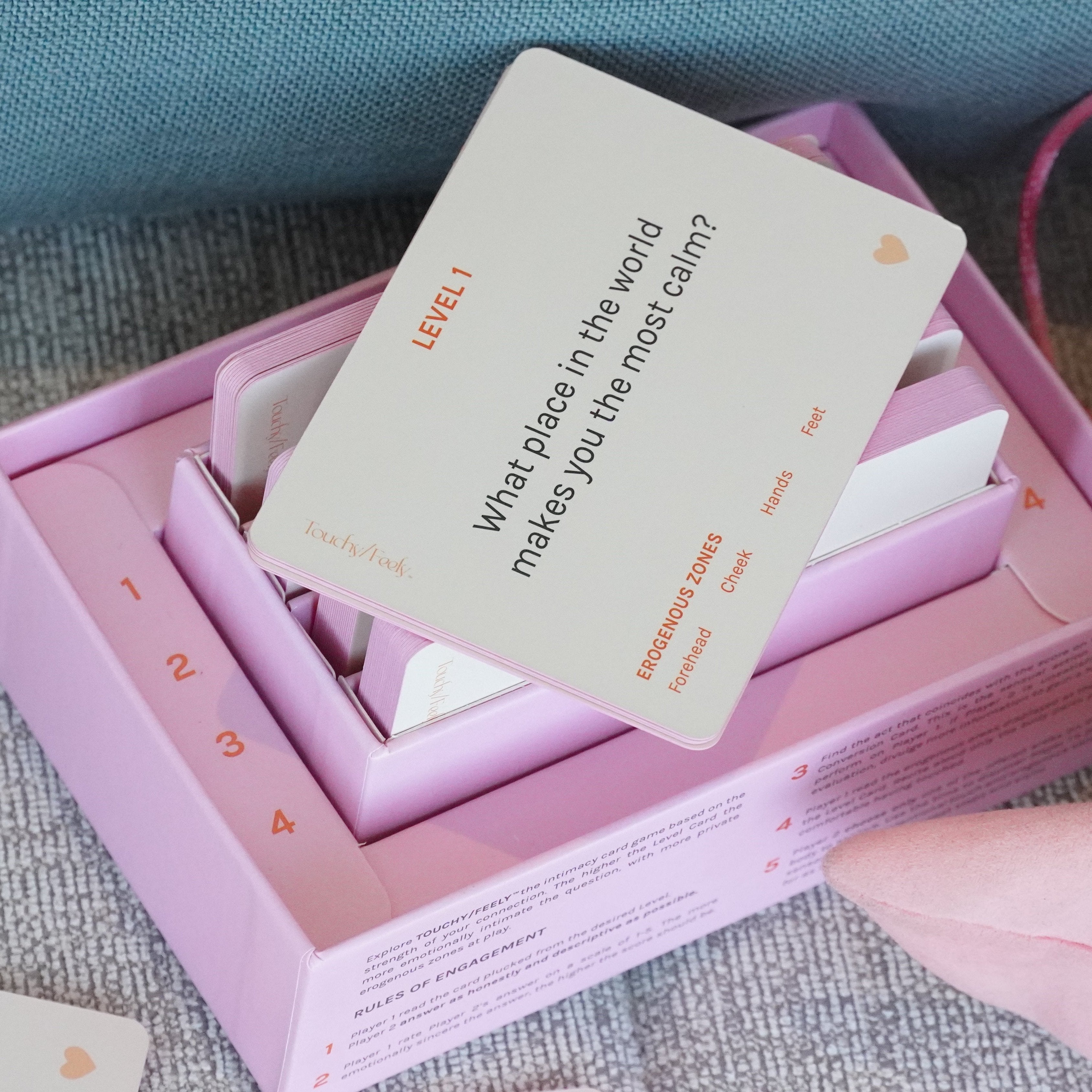 TOUCHY/FEELY intimacy card game — A Date & Connection Game