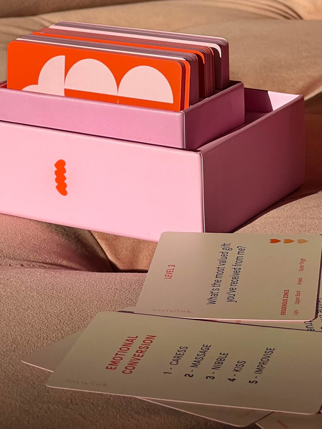 TOUCHY/FEELY intimacy card game — A Date & Connection Game